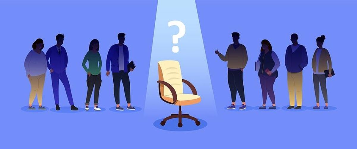 Job vacancy, lost a coworker/team member concept