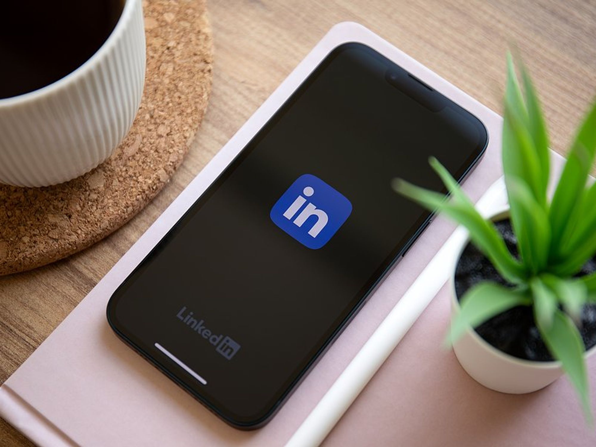 LinkedIn app on phone