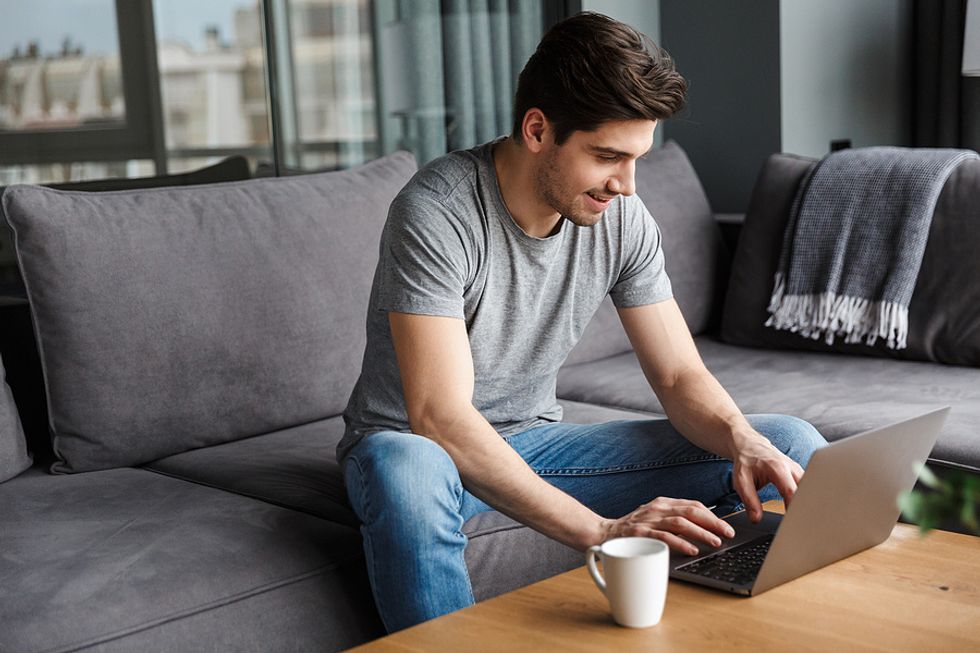 Man applies for jobs at different tech companies