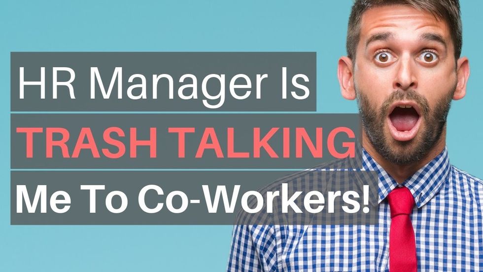 Man Dealing With Trash Talking HR Manager