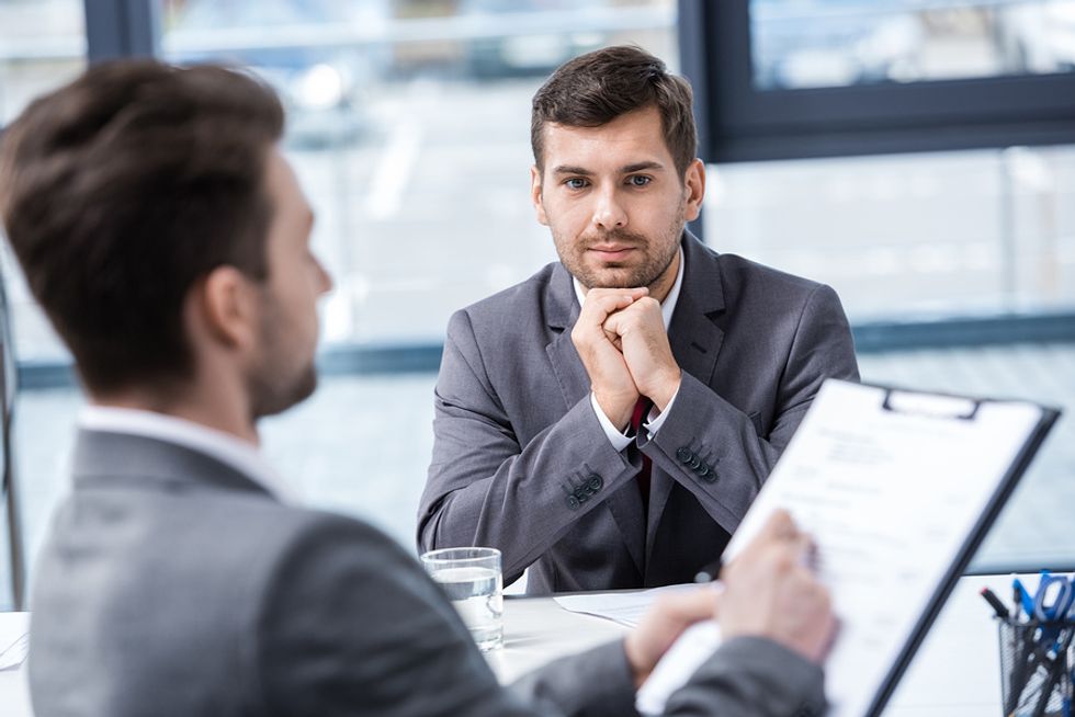 Man doesn't ask questions during his job interview