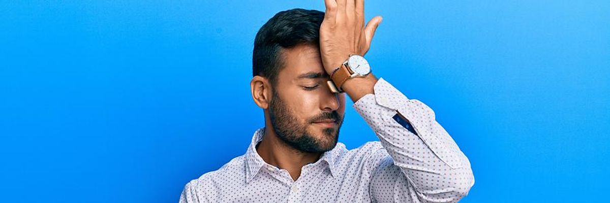 Man experiences job burnout