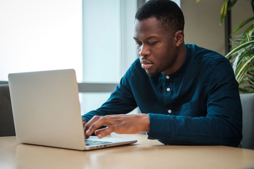 Man looking for a job during the coronavirus outbreak