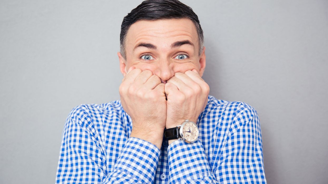 Man nervous about the lies on his resume