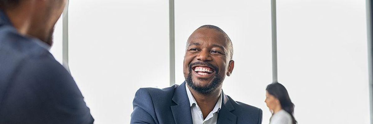 Man networks to improve his career