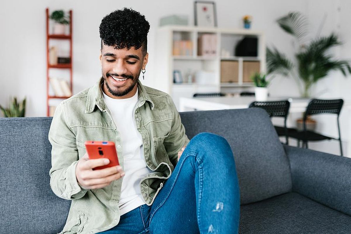 Man on phone connects with a recruiter on LinkedIn