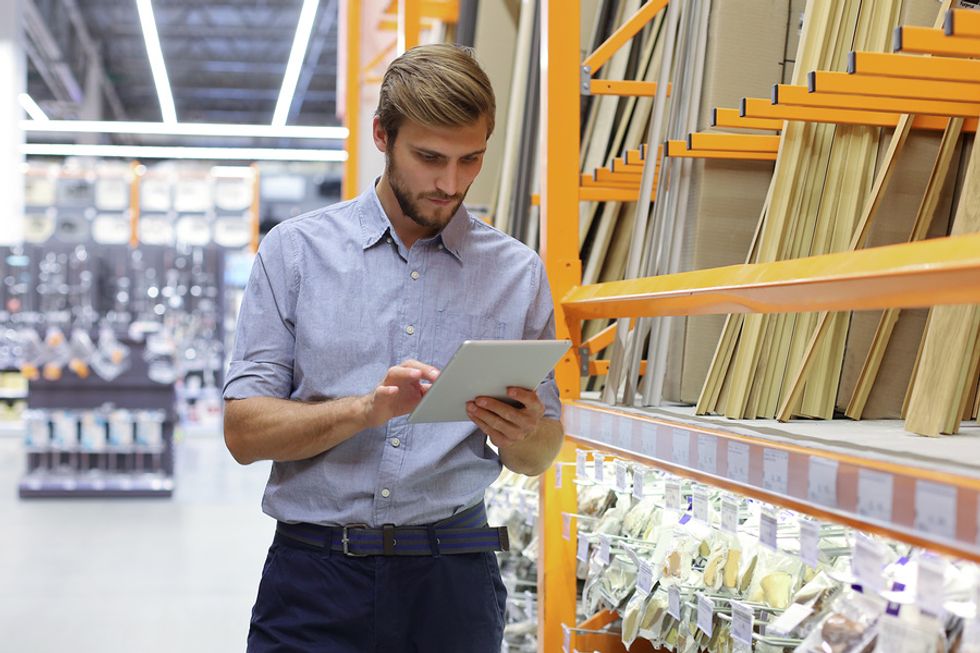 Man pursuing a career in retail management