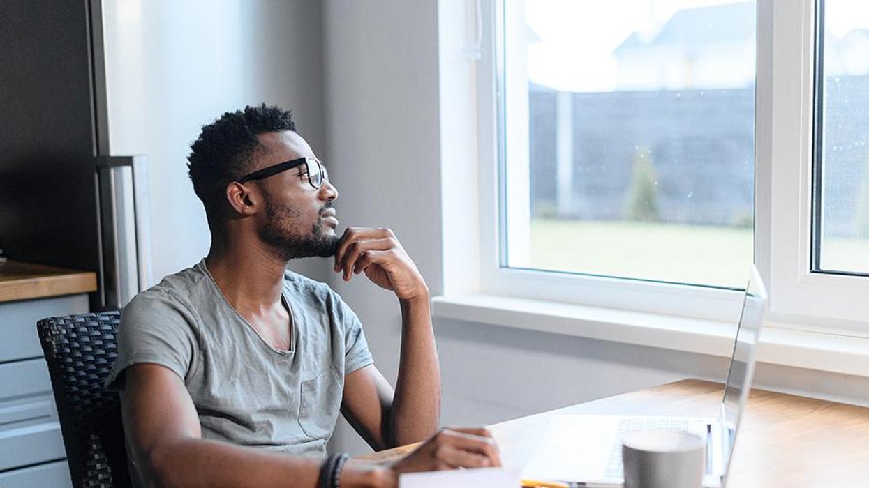 Man thinks about his career