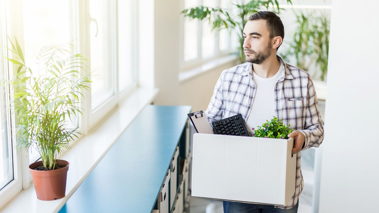 Man thinks of questions to ask his employer after getting laid off