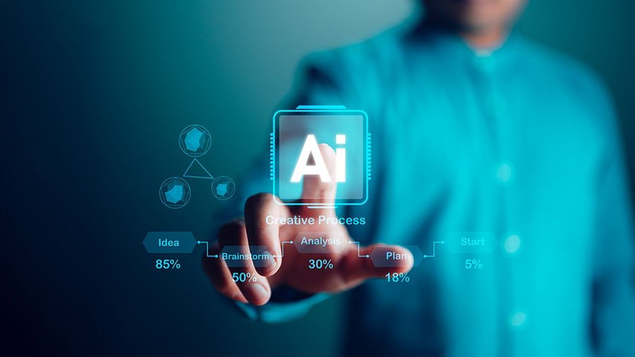 Man uses AI (artificial intelligence) at work so it doesn't replace his job