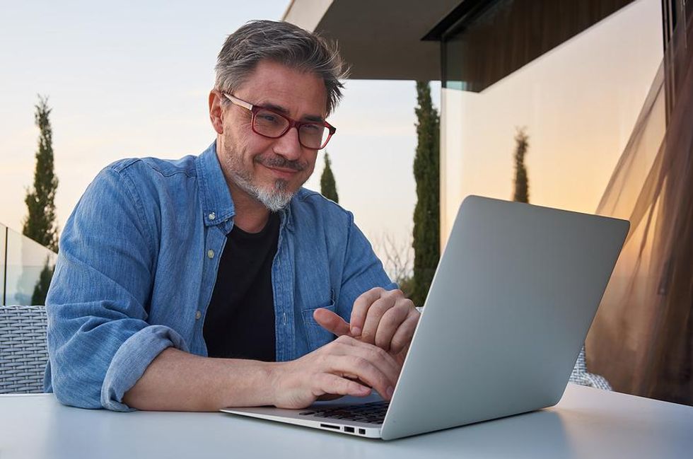 Man with a remote green job