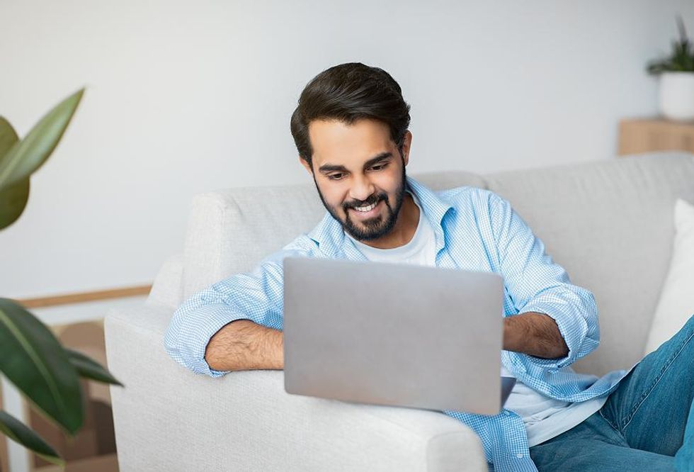 Man works a remote green job
