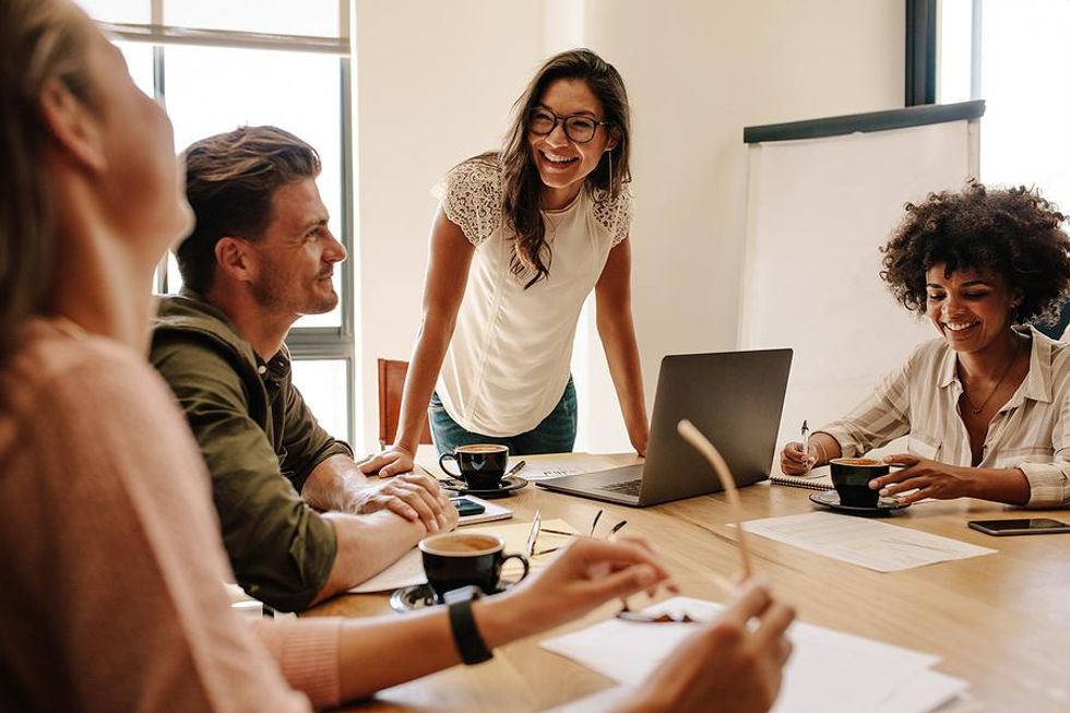 Marketing team in a meeting