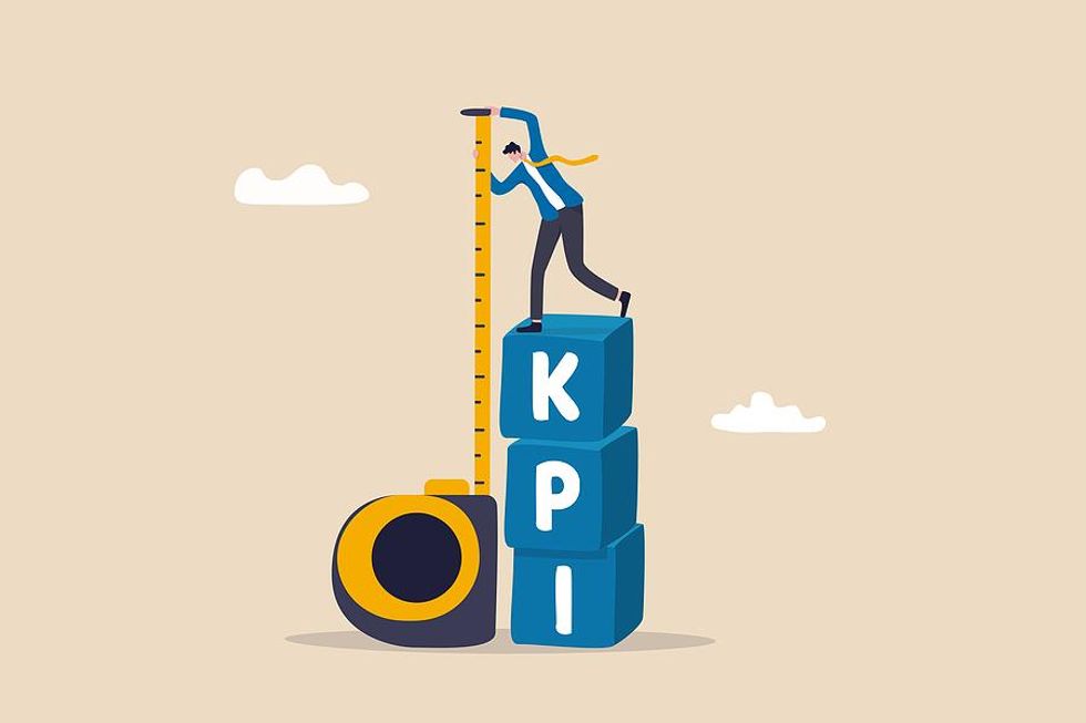 measuring KPIs concept