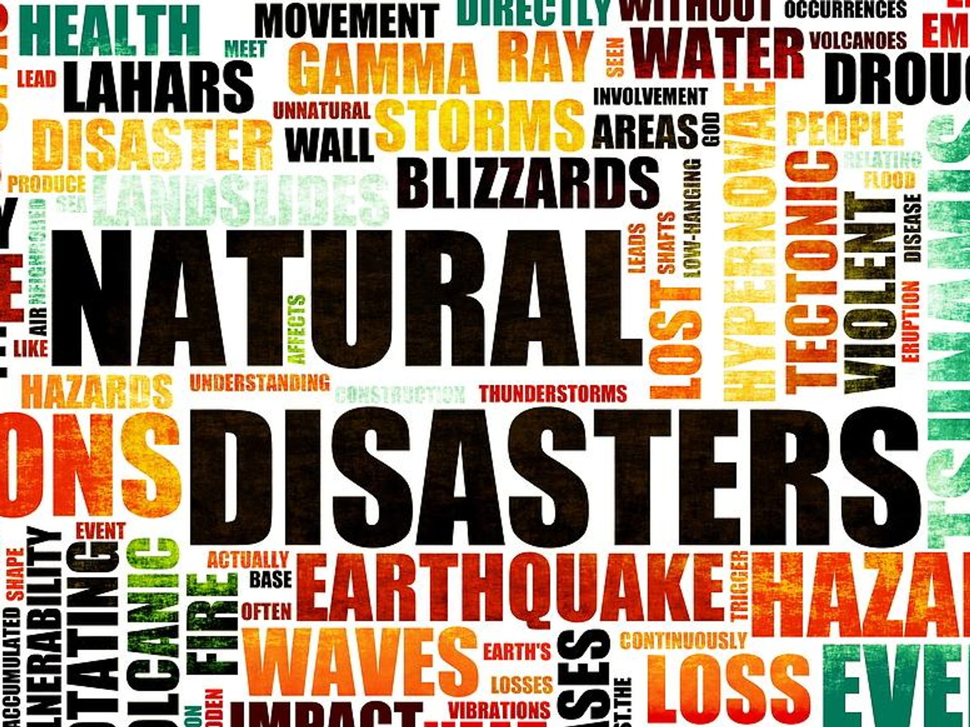 Natural disasters concept