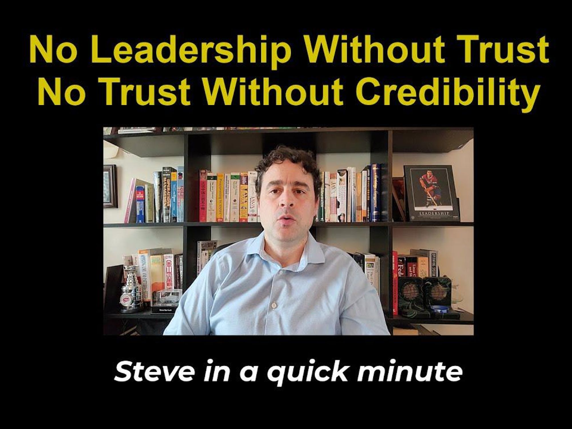 To A Leader, Trust & Credibility Are As Necessary As Food And Water