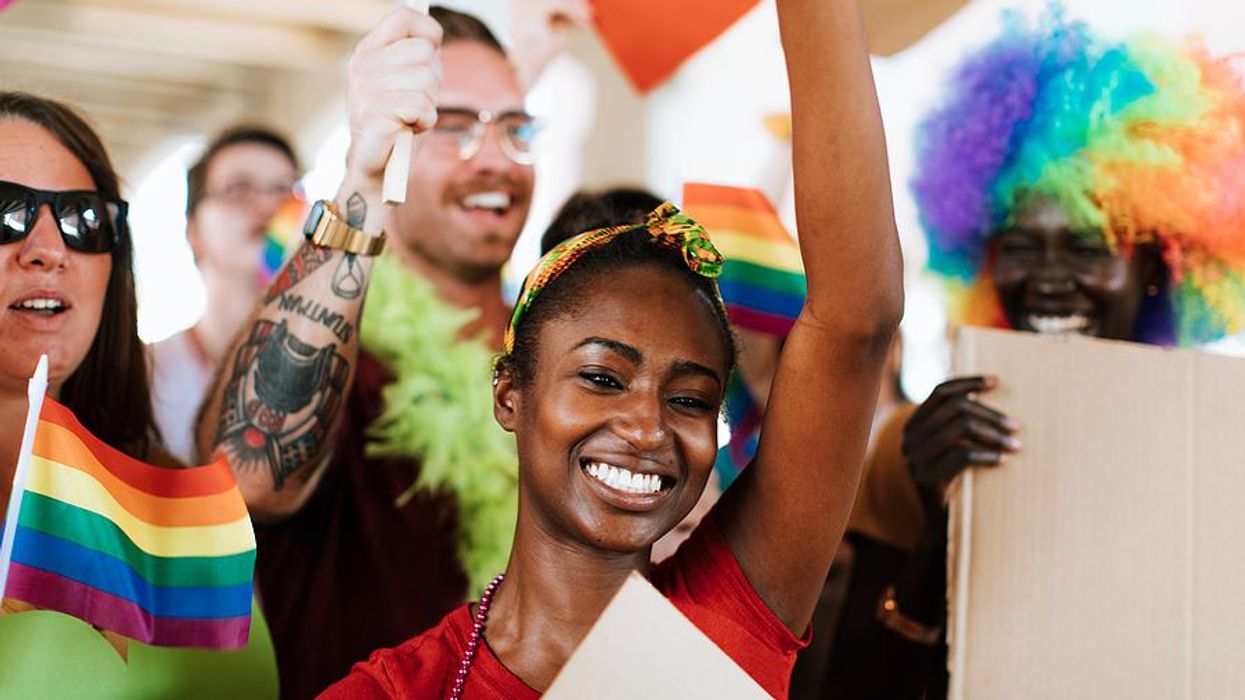 People celebrate Pride Month at work