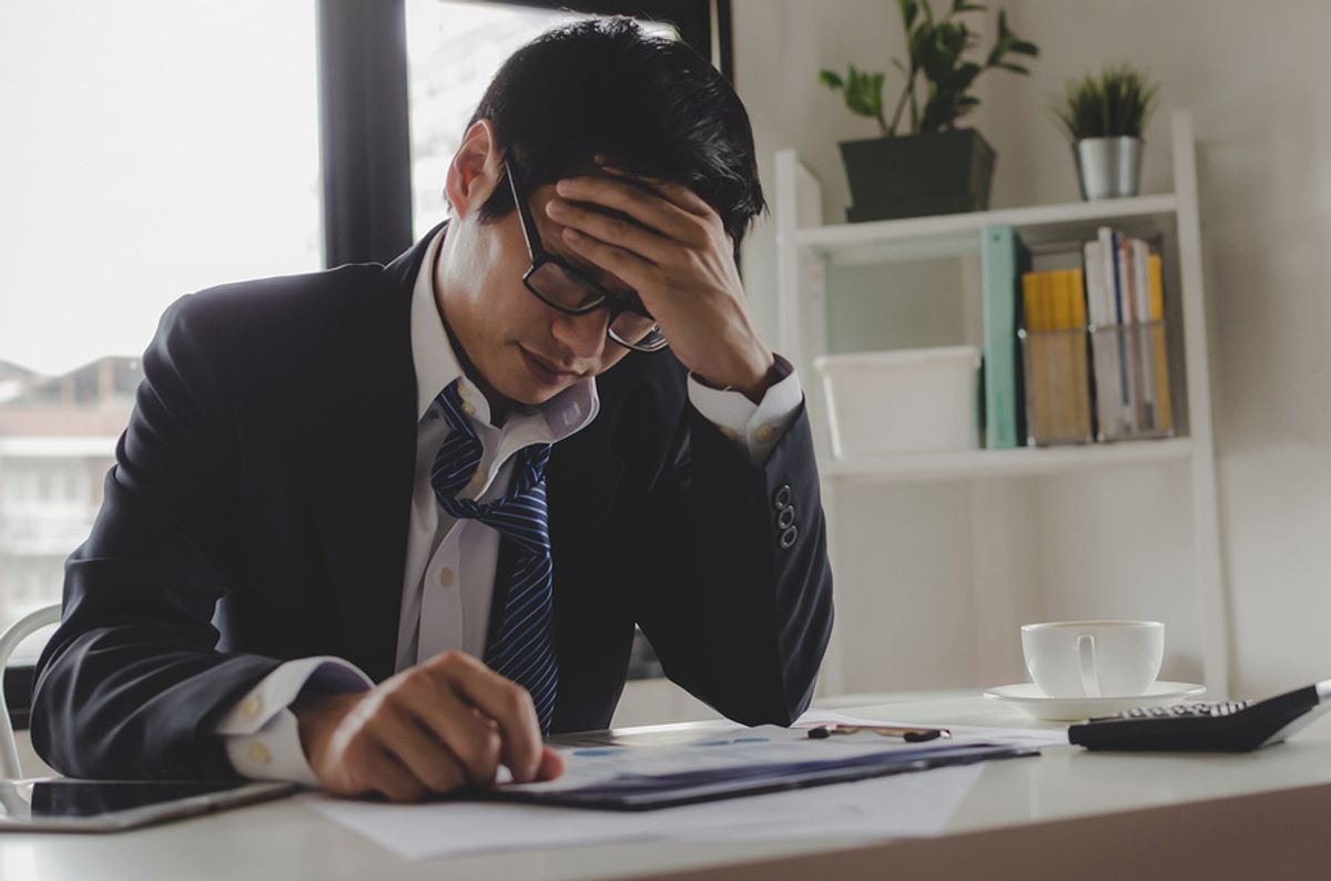 Professional man realizes he needs to make a career change