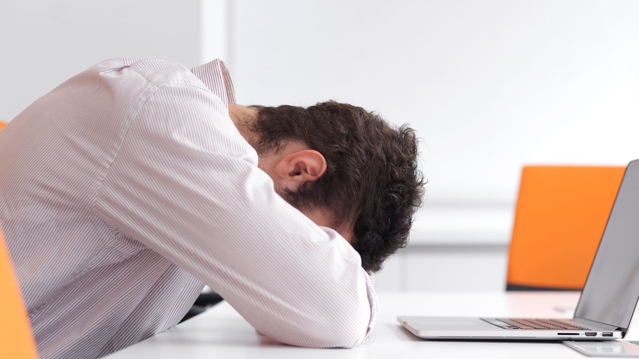 Professional man struggling during job search