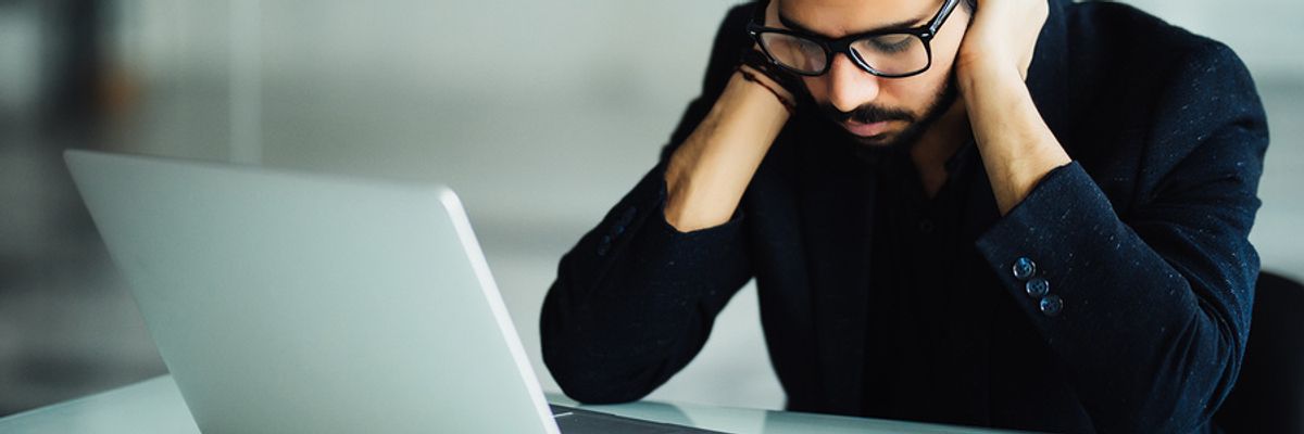 Professional man wondering why his job search isn't working