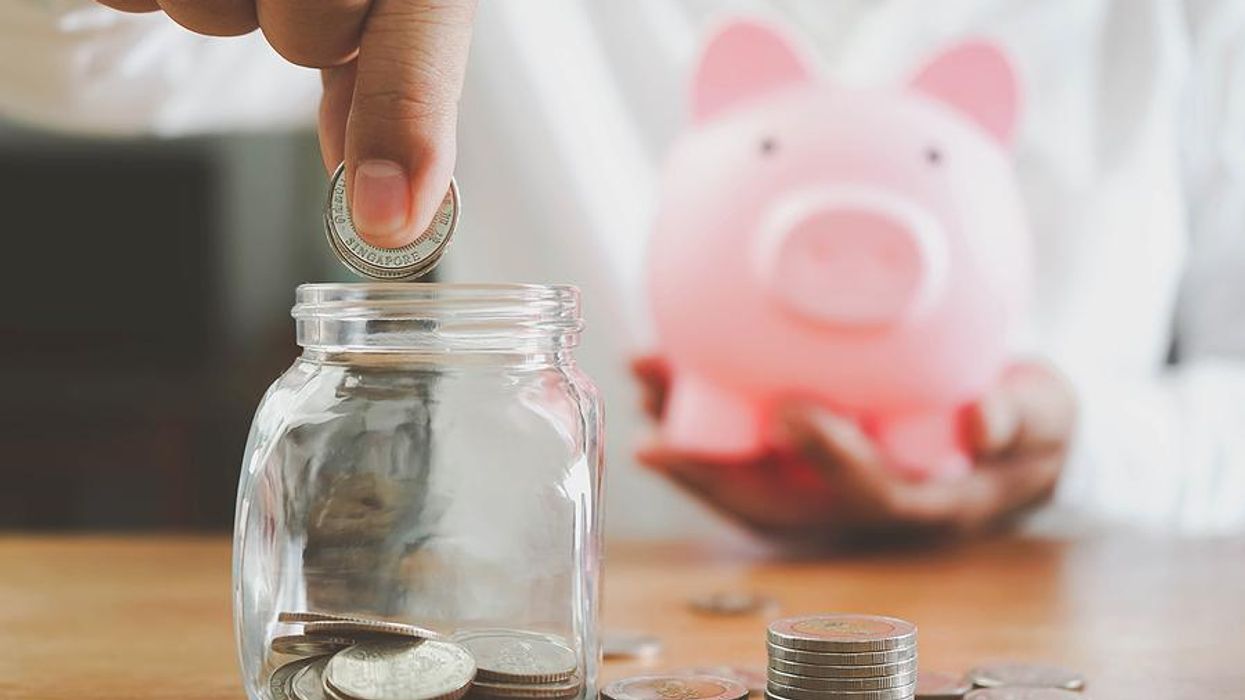 Professional saves money during a career transition