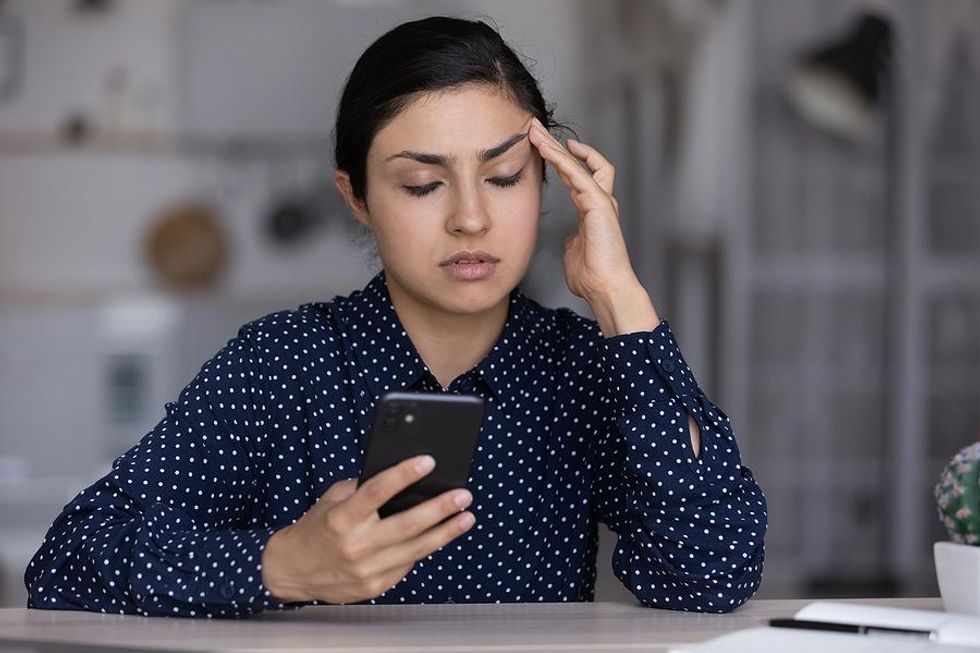 Professional woman deals with job rejection