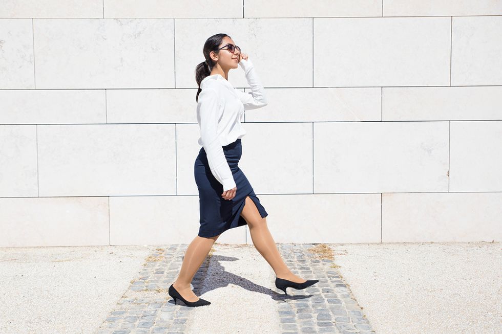 Professional Woman Dressed For Interview