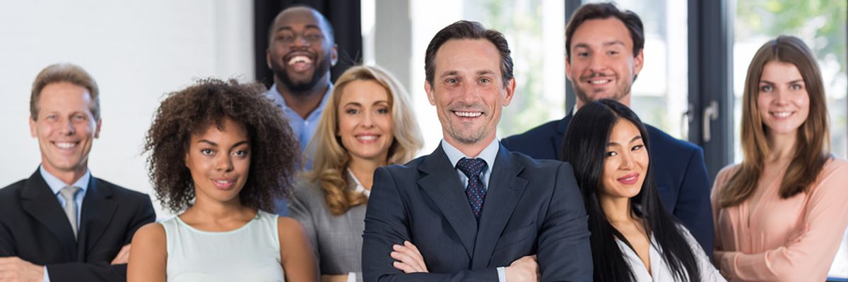 Professionals trying to become better leaders at work
