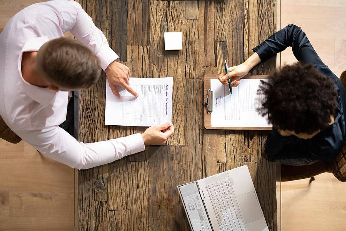 Recruiters look at resumes