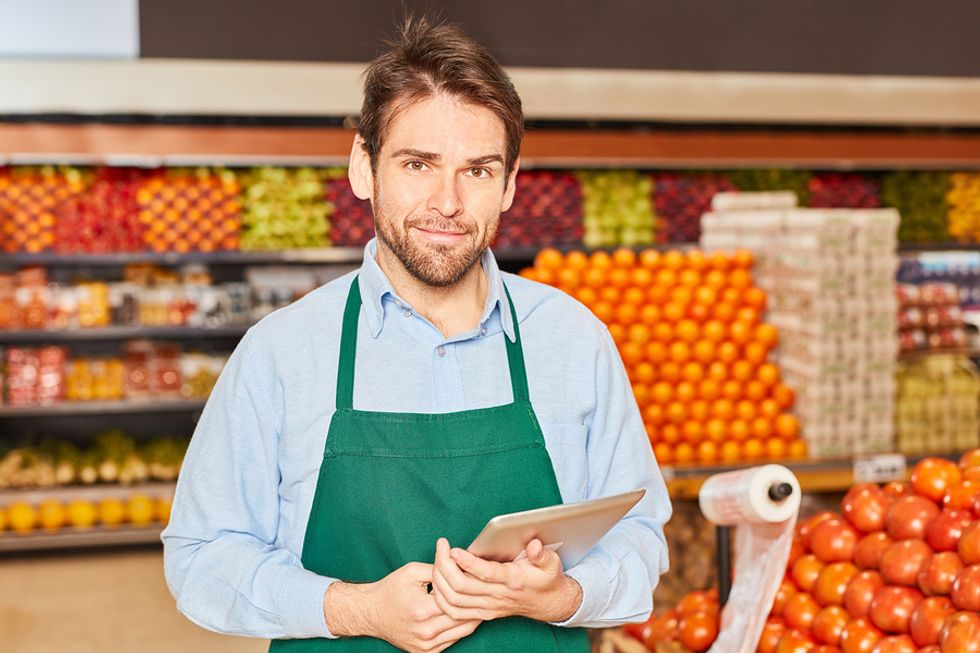 Retail manager of a grocery store