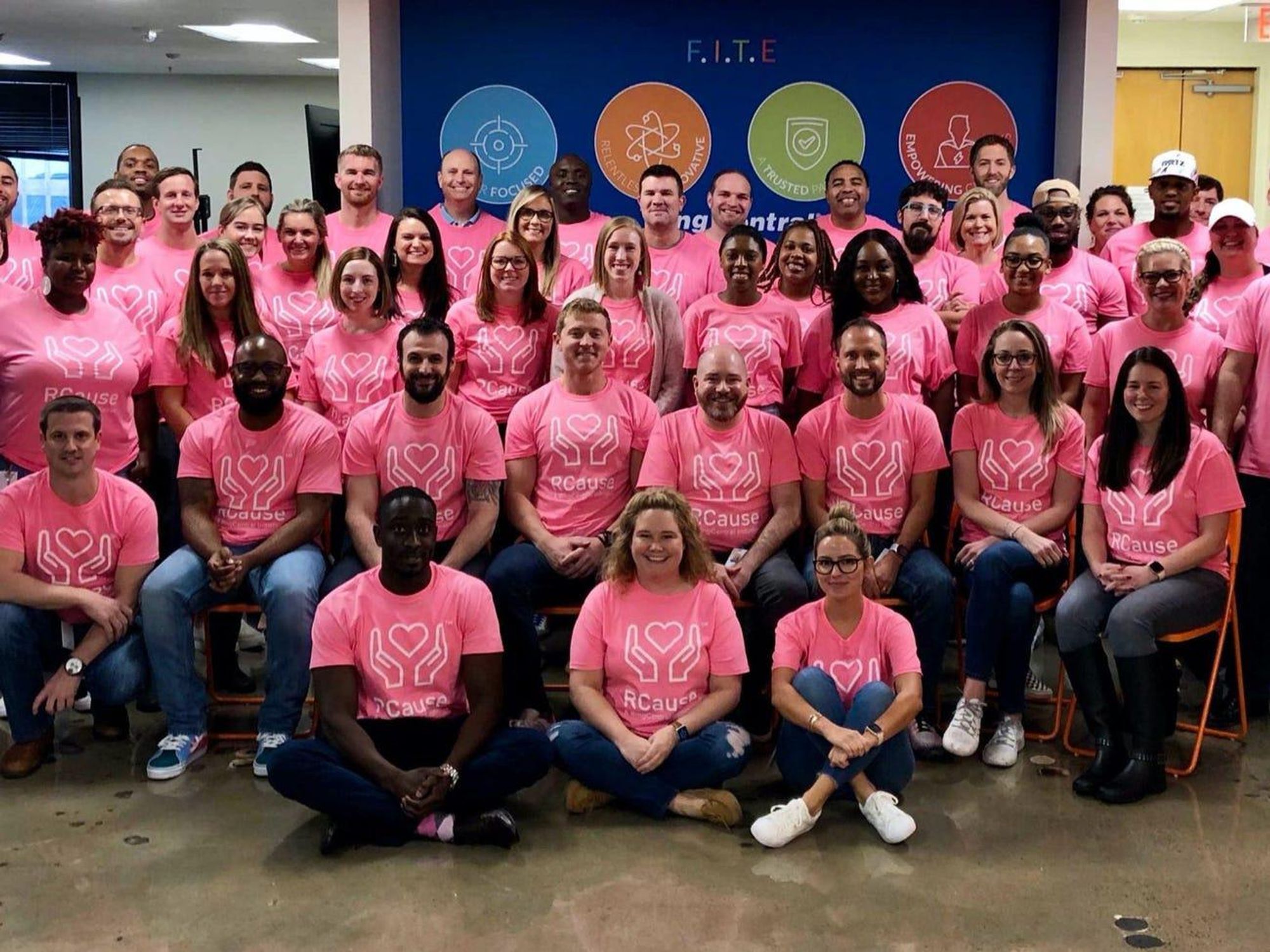 RingCentral employees at the company's California headquarters.