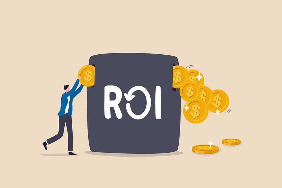 ROI, return on investment concept