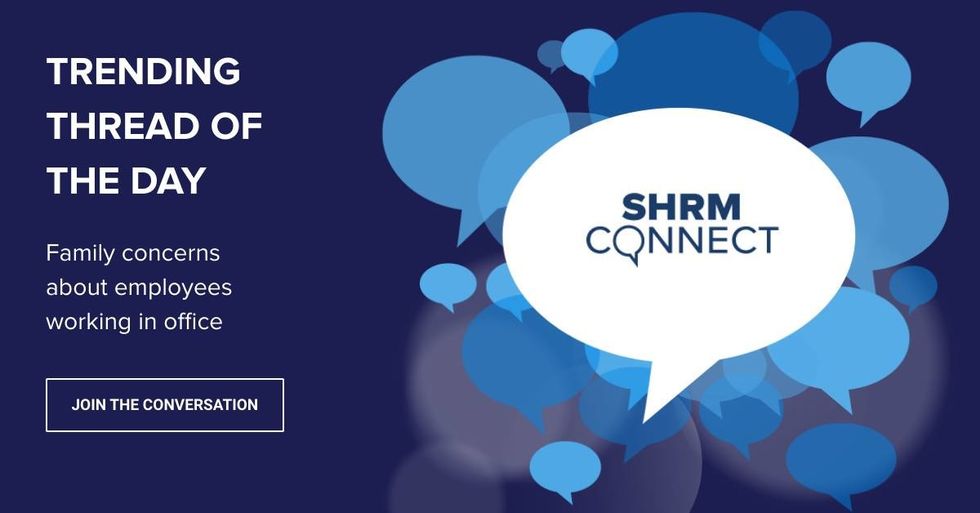 SHRM Connect feature includes daily threads where those in the HR industry can share insights.