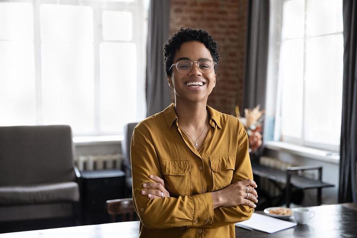 Smiling professional woman