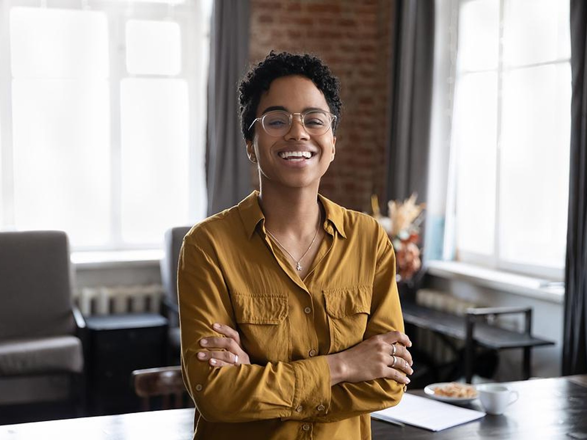 Smiling professional woman