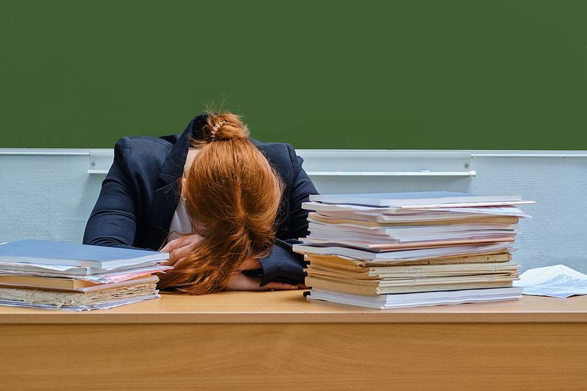 Stressed teacher is not ok