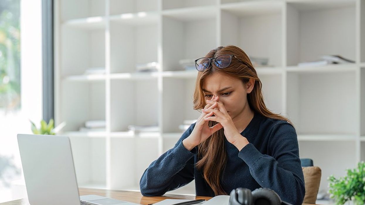 Stressed young professional/recent college grad is unemployed and is struggling to get hired