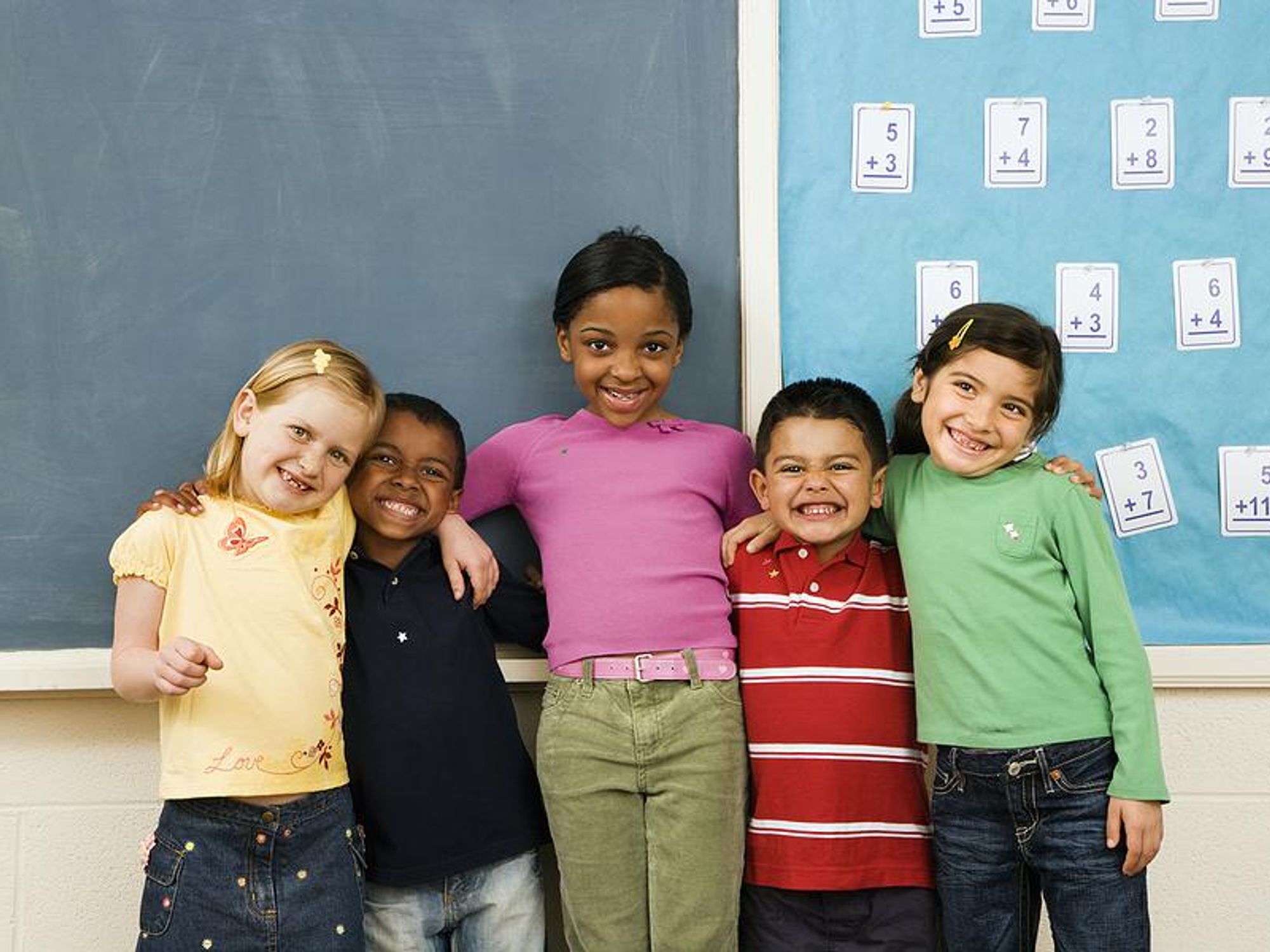 Students smile at school