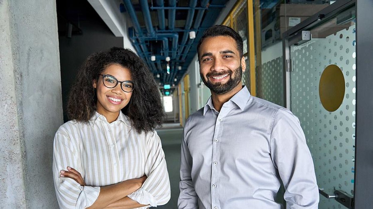 Successful professionals at work