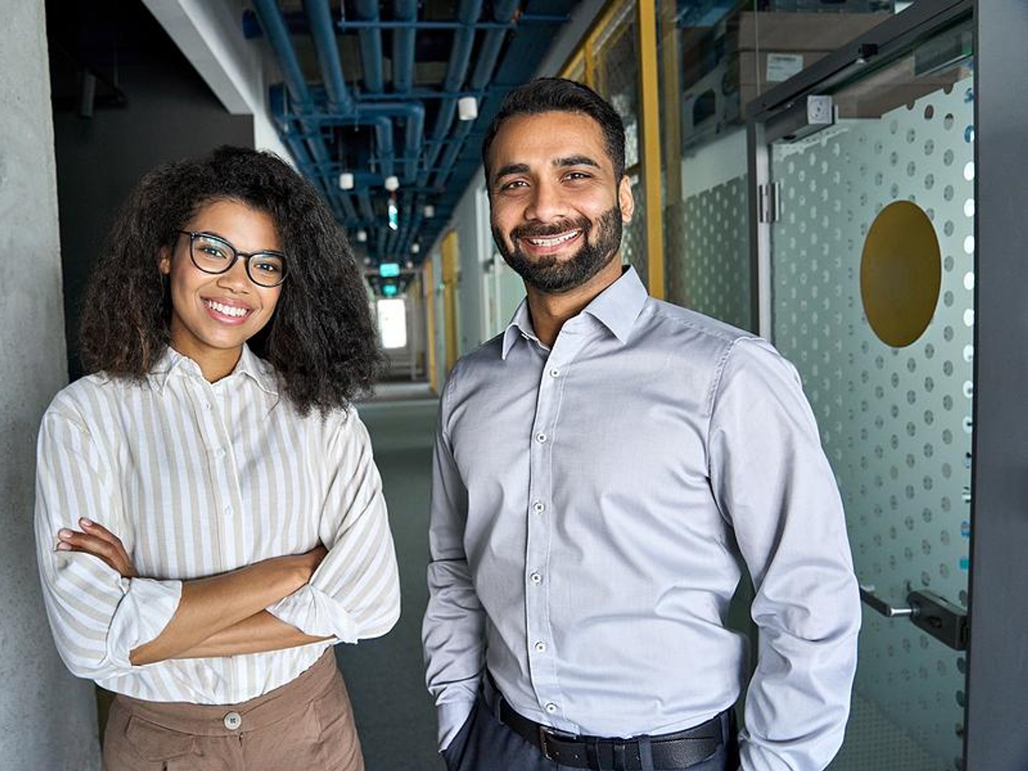 Successful professionals at work