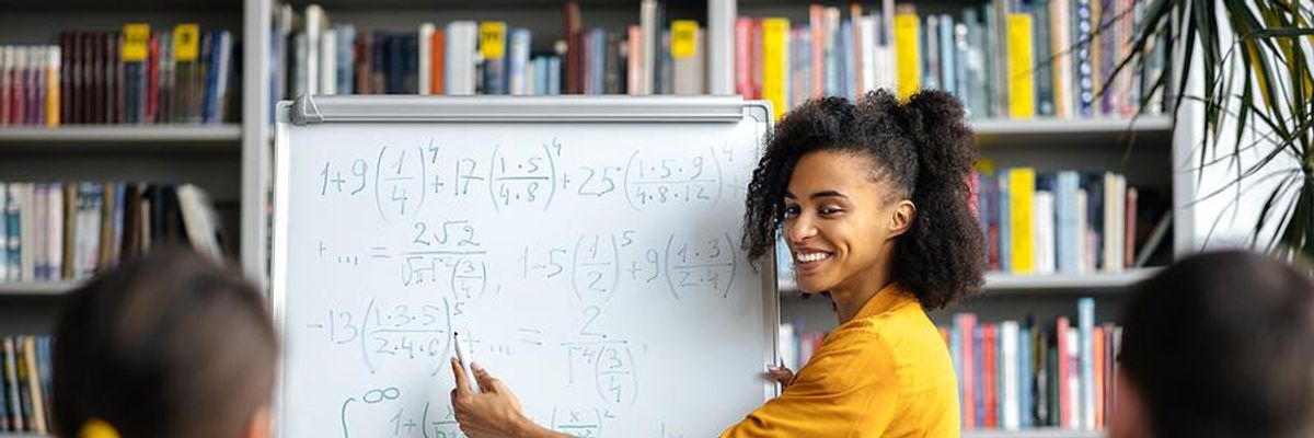 Teacher avoids making common teaching mistakes