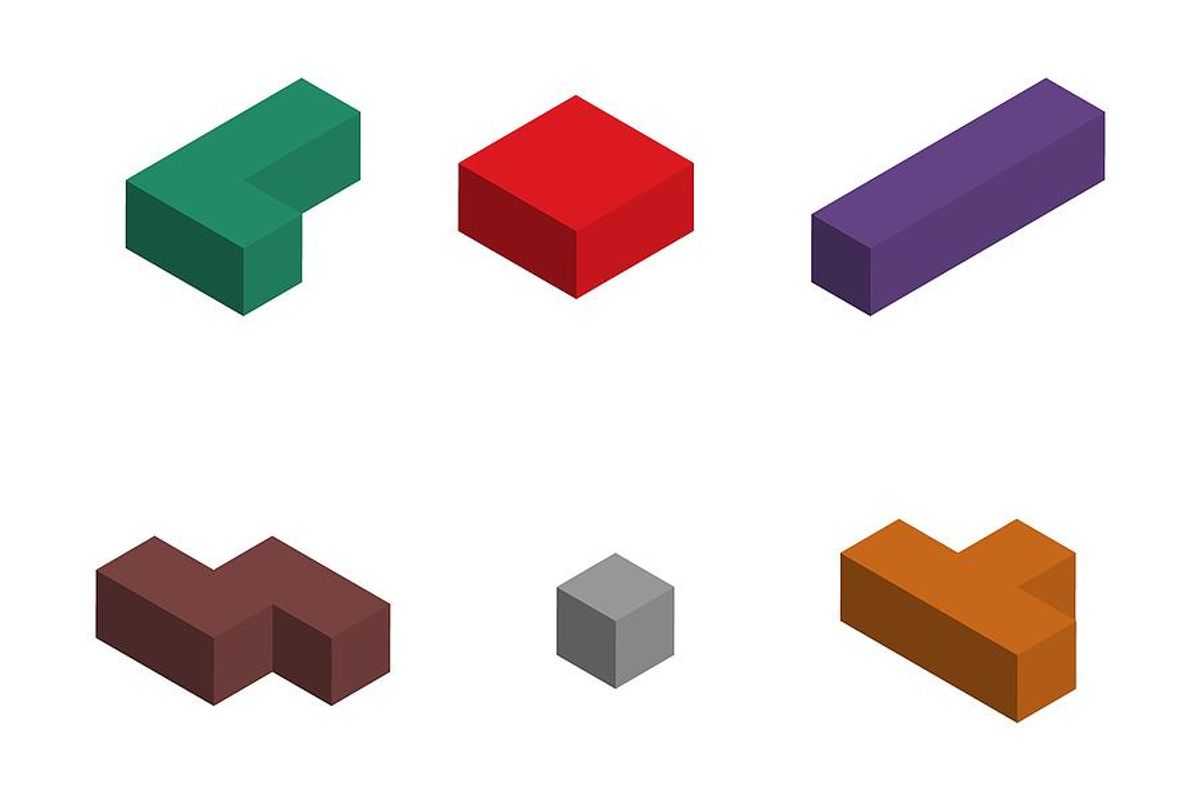 Tetris puzzle pieces