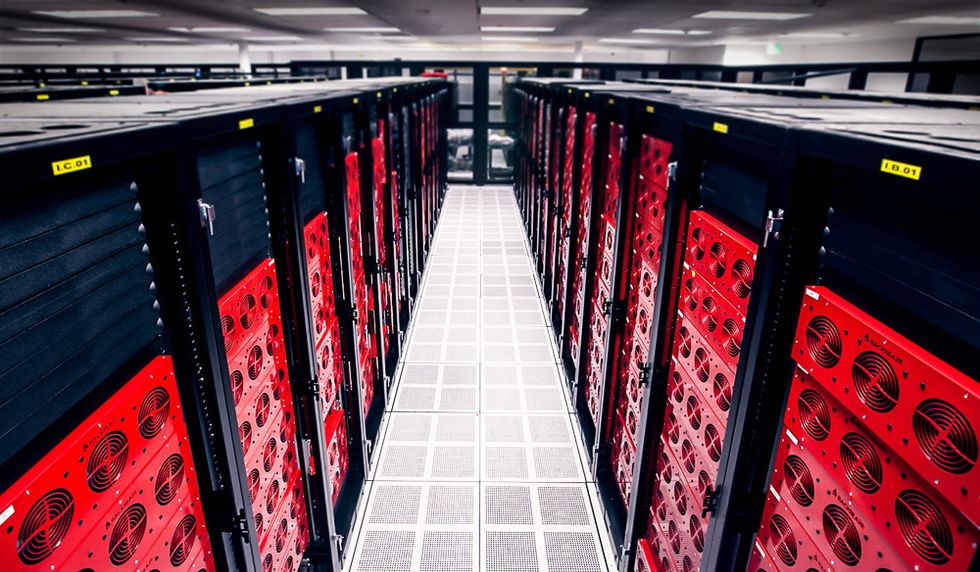 The Backblaze data center in Sacramento, California.