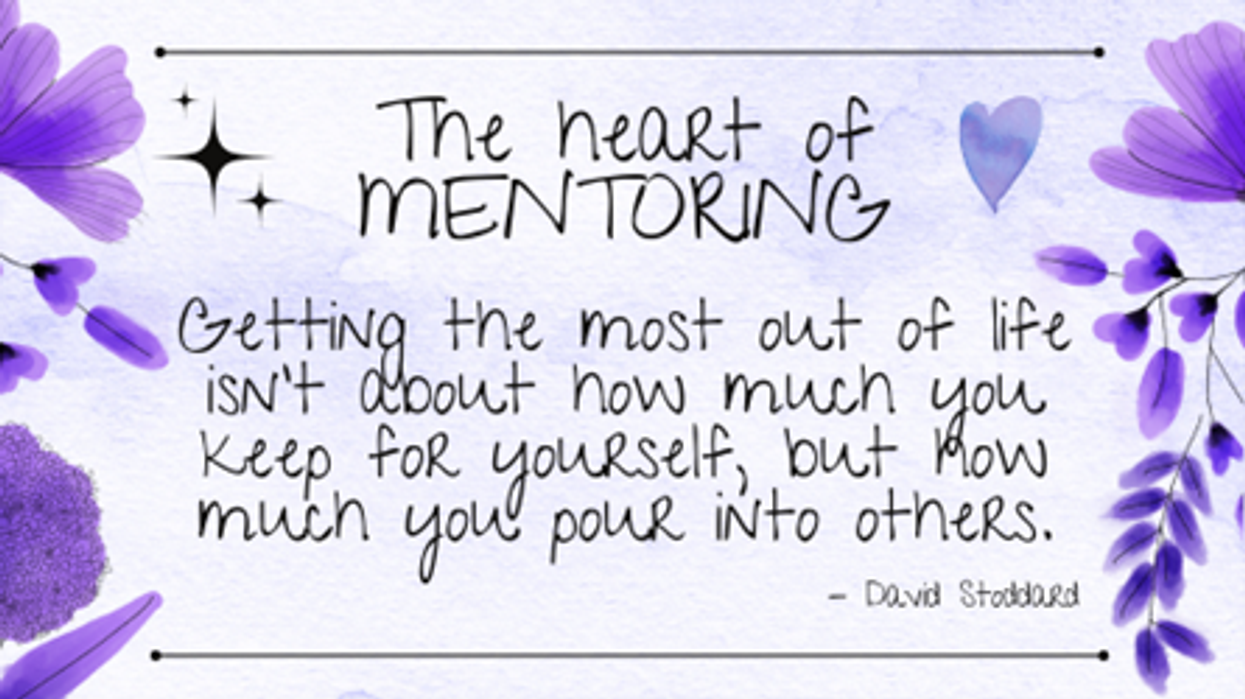 The heart of mentoring quote by David Stoddard
