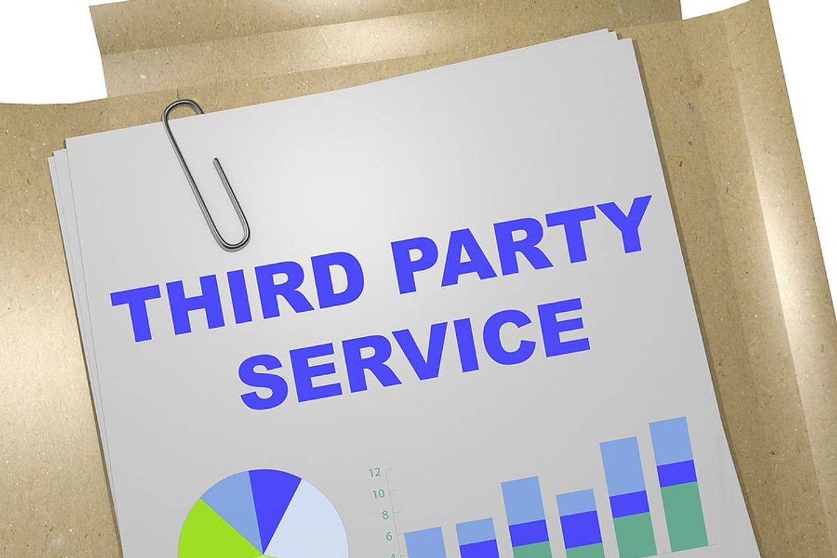 Third-party service/vendor concept