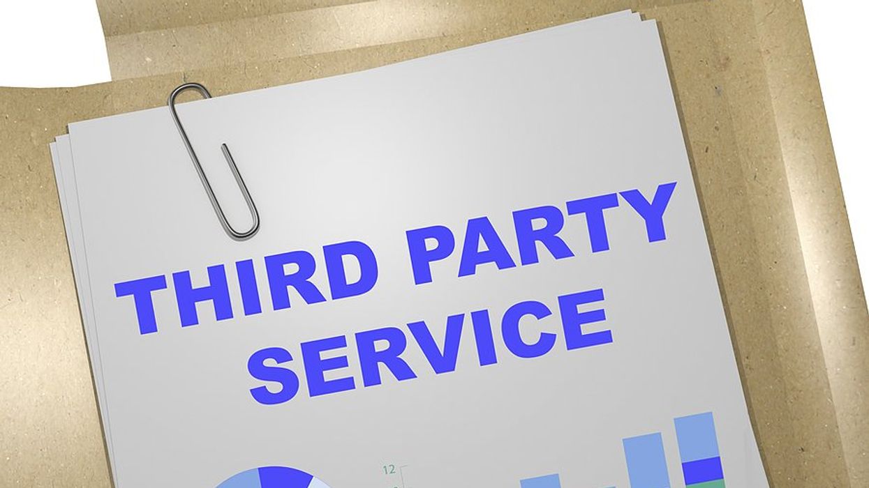Third-party service/vendor concept