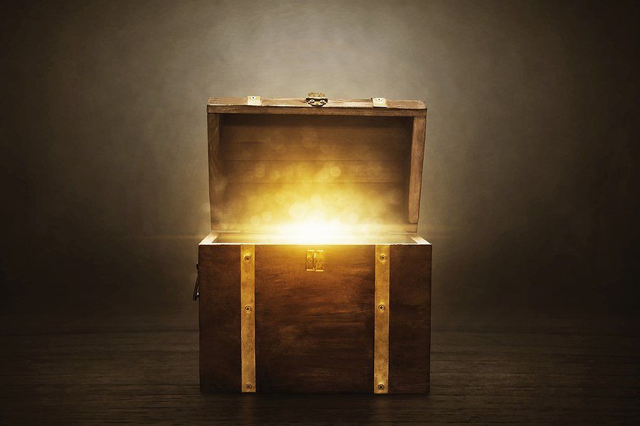 Treasure chest, top talent, neurodiversity concept