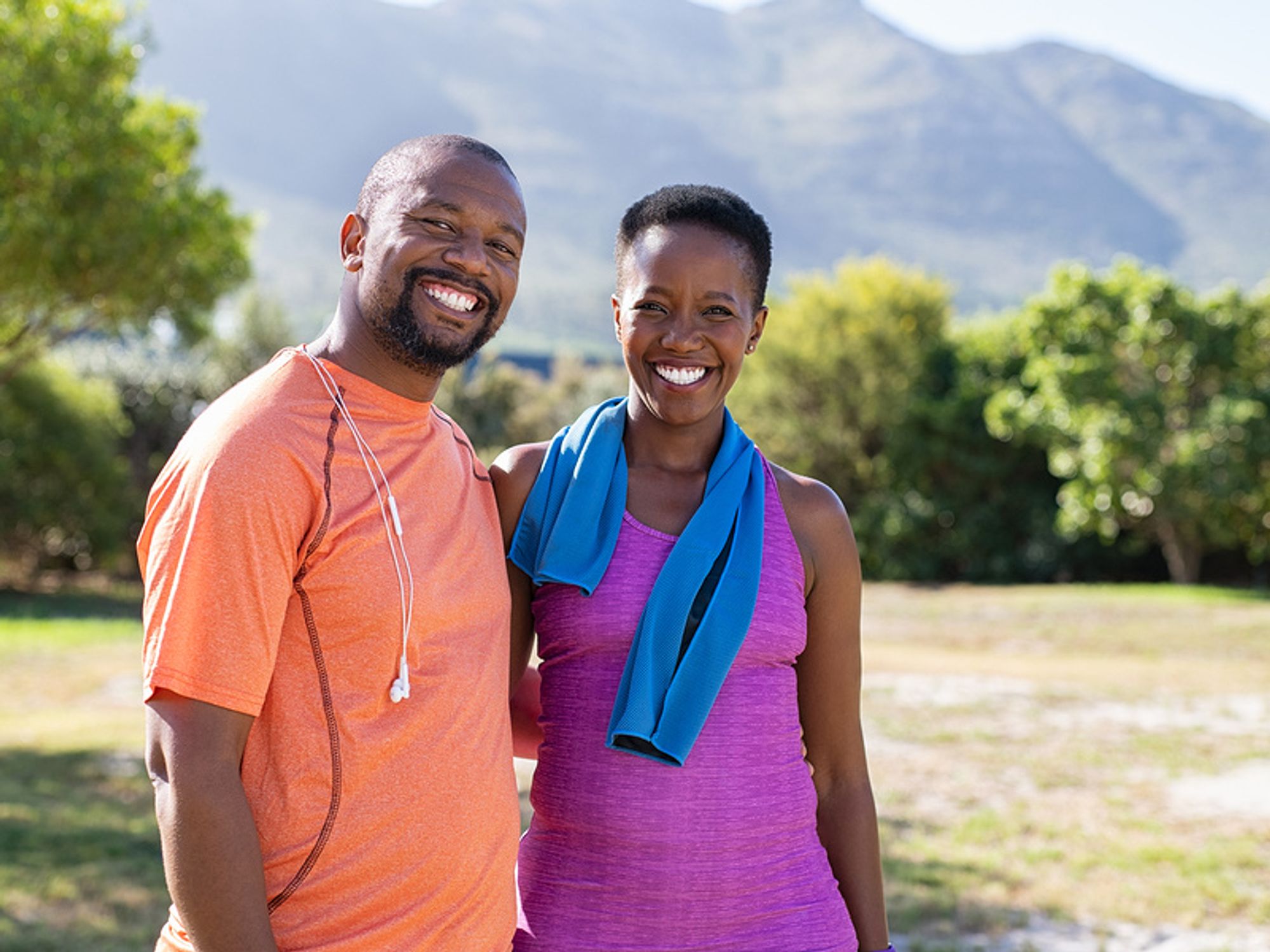 Two people being more active during the day