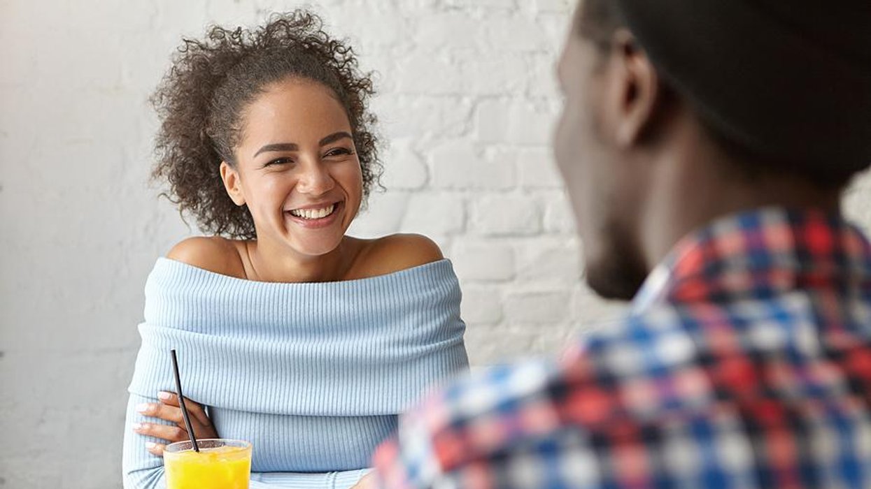 Unemployed woman on a date