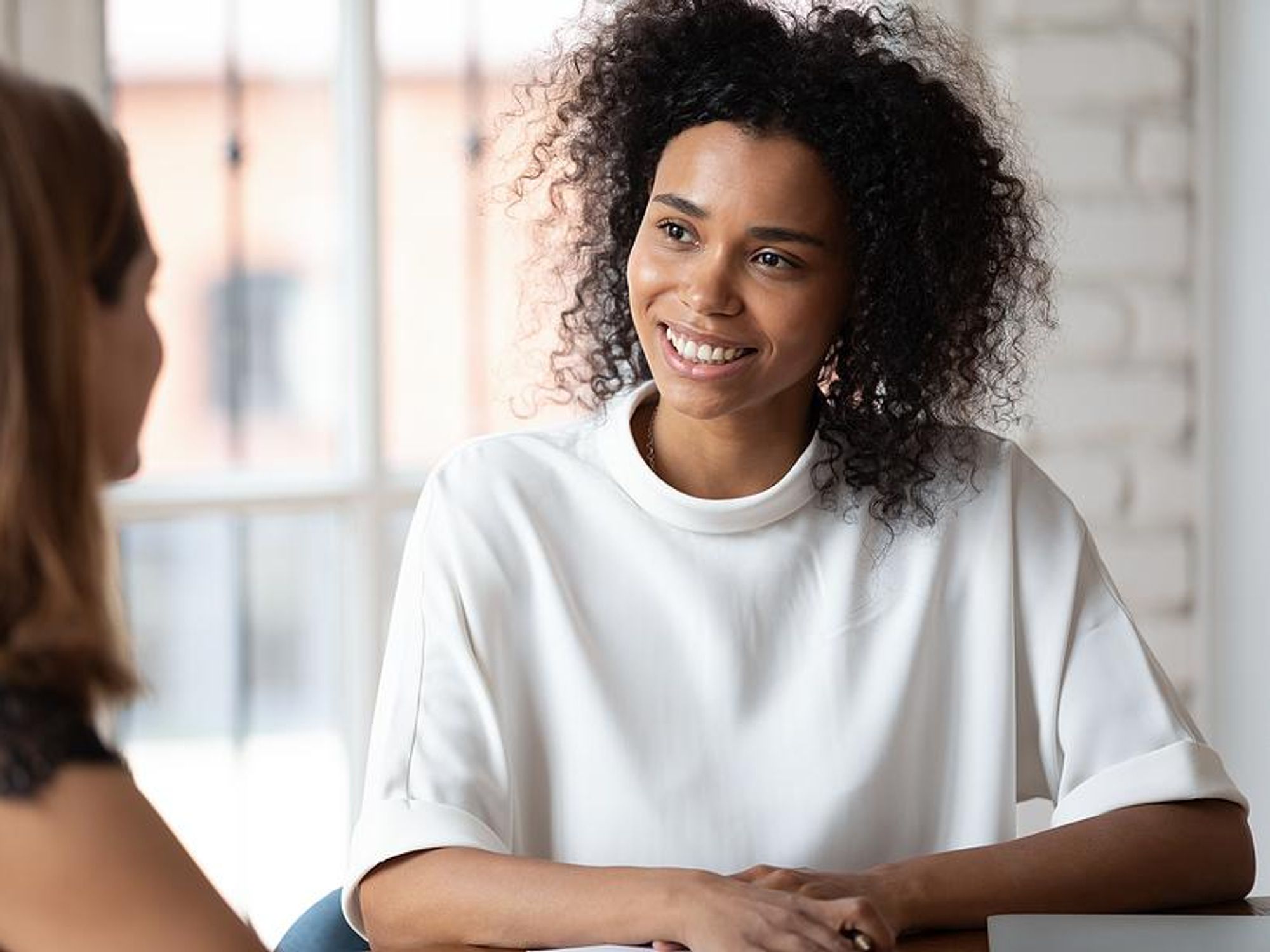 Woman answers the "What makes you unique?" interview question